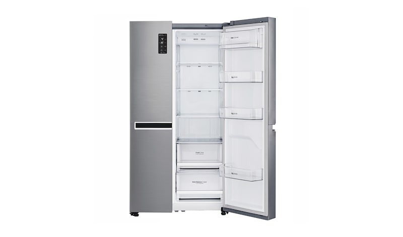 LG Americká chladnička LG | F | Hrubý objem 687 l | 435 kWh/rok | Lineární invertorový kompresor | Total No Frost | Multi-Air Flow™ |Vnější LED displej, GSB760PZXZ
